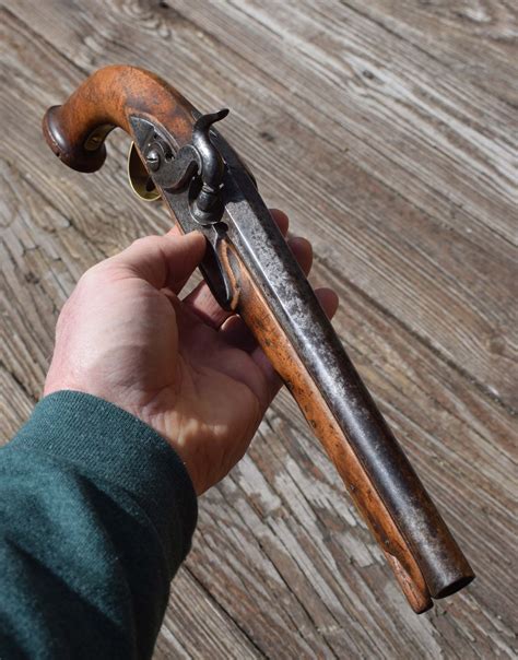 Beautiful French Percussion Pistol C 1800 For Sale