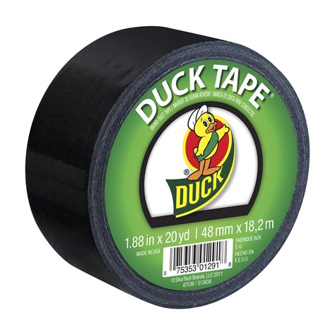 Duck Brand 188 In X 20 Yd Black Colored Duct Tape