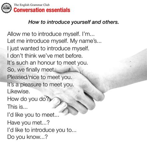 how to introduce yourself and others in english how to introduce yourself grammar tips learn
