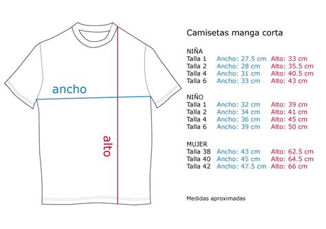 Medida De Las Camisetas