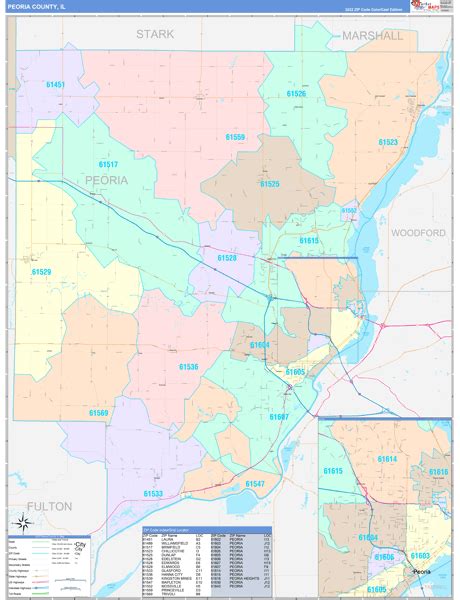 Maps Of Peoria County Illinois