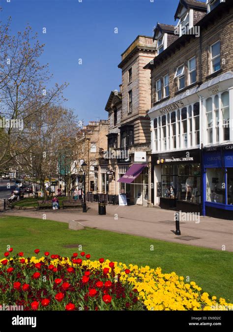 Montpellier Parade In Spring Harrogate North Yorkshire England Stock