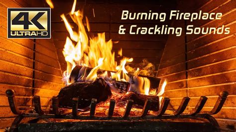 4k Relaxing Fireplace With Crackling Fire Sounds 2019 YouTube