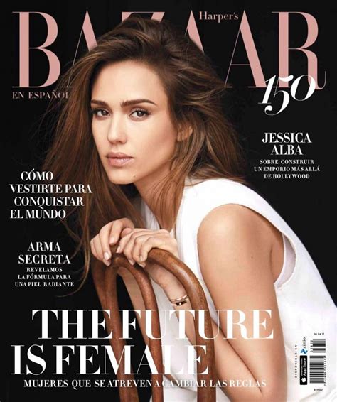 Jessica Alba On Harper S Bazaar Mexico March Cover Fashion Magazine Design Fashion
