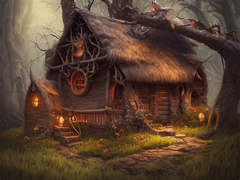 Generated Cabin Witch House Free Image On Pixabay