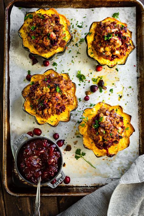 Leftover Thanksgiving Turkey And Stuff Acorn Squash Best Cooking Recipes