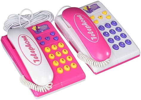 Super Cool Fashionable Twin Telephones Wired Intercom Childrens Kids