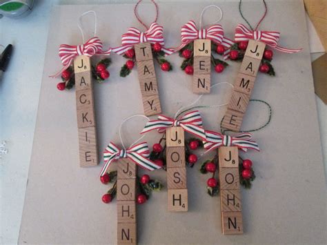 Scrabble Ornaments Christmas Crafts For Ts Christmas Ornaments
