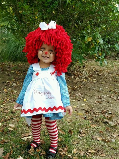 Baby Girl Halloween Costume Idea Toddler Raggedy Ann Toddler Girl