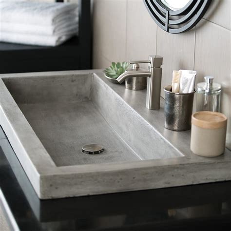Remarkable Photos Of Cement Trough Bathroom Sink Ideas Barthendes
