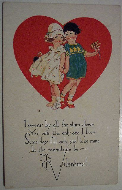 Vintage Valentines Day Postcard Vintage Valentines Valentines Postcard