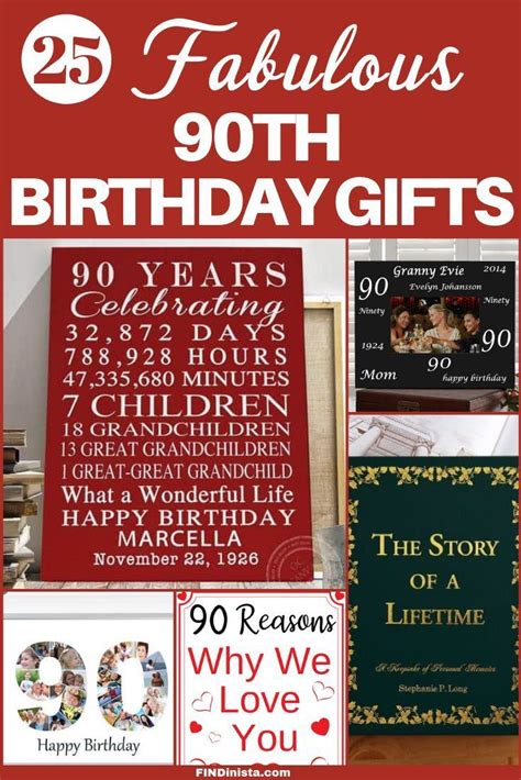 Best mothers day gifts for the whole family personalized free! 90th Birthday Gift Ideas | 90th birthday gifts, 90th ...