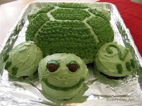 Everyday Art Turtle Birthday Cake