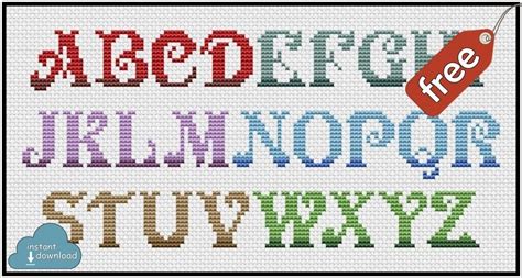 These patterns are all free to use, just click the image and you'll be redirected to where the pattern is. Cross Stitch Font Free Download - Cross Stitch Patterns