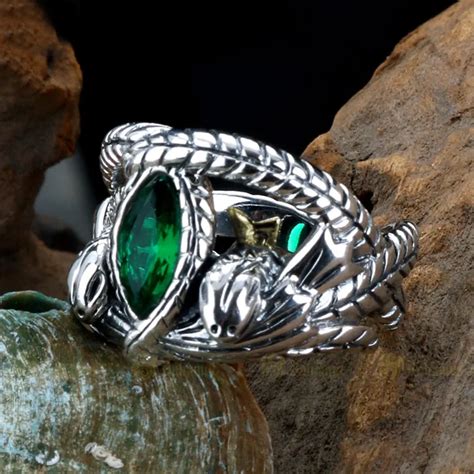 Lotr 925 Sterling Silver Aragorn S Ring Of Barahir For Men Rings