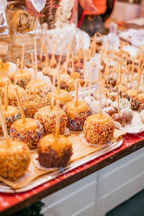 Christmas Candy Apples Stock Image Image Of Eating 135355481