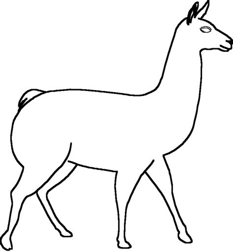 Llama Animal Dibujos Para Colorear Acolorear Clipart Best