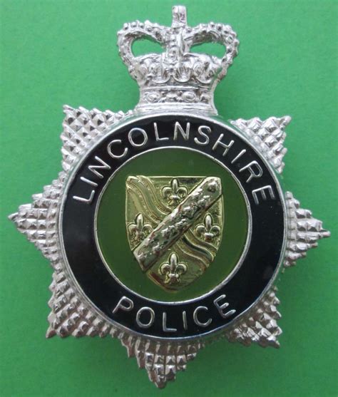 Lincolnshire England Police Badge Beautiful English Bobbys Police