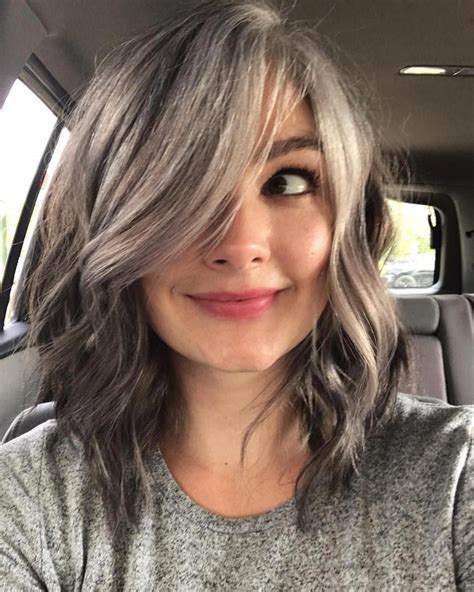 Growing Out Grey Hair With Highlights Fashion Style