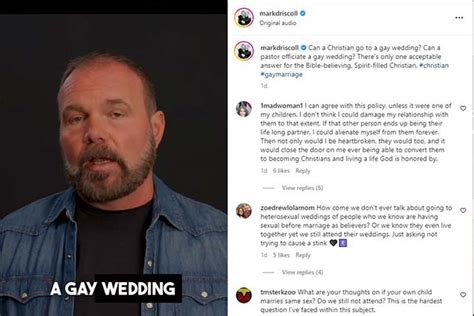 Mark Driscoll Says Christians Cant Attend Same Sex Weddings Comparing