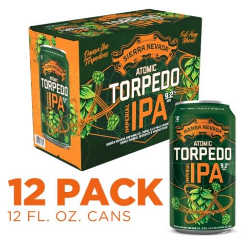 sierra nevada atomic torpedo west coast juicy imperial ipa craft beer 12 cans 12 fl oz ralphs