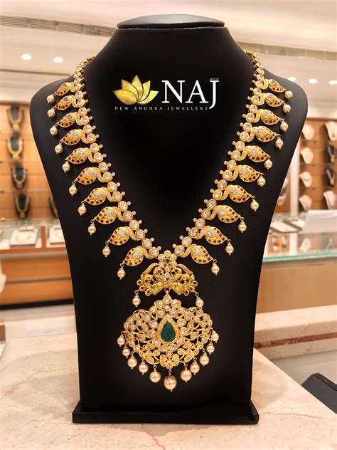 Most Beautiful Traditional Gold Necklace Haram Designs Gold