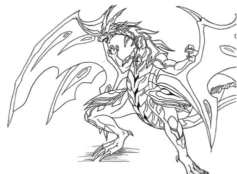 Bakugan Delta Dragonoid Dibujo Para Colorear Dragon Coloring Page The