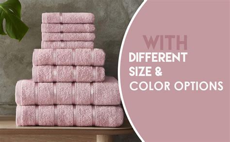 Fairwayuk 8 Piece Towels Bale Set For Bathroom Ultra Soft Premium