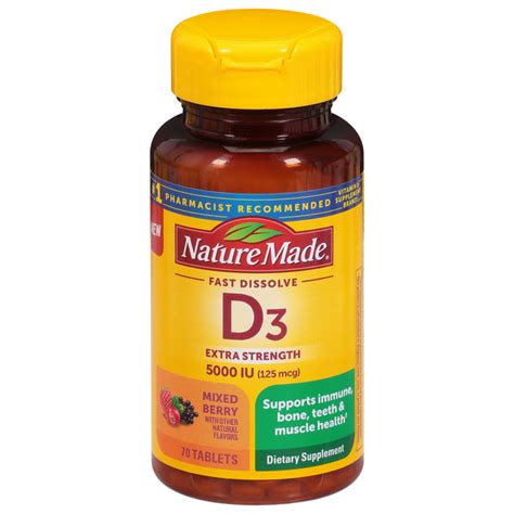 Save On Nature Made Vitamin D3 5000 Iu Extra Strength Tablets Mixed