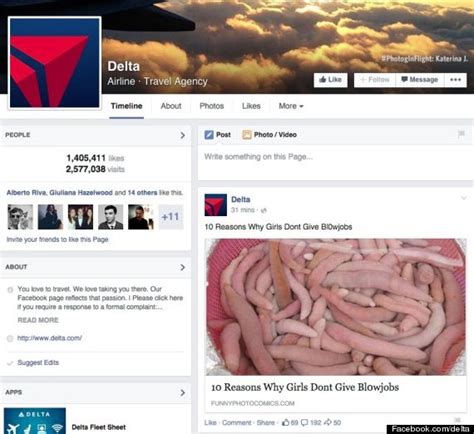 Weird News Delta Apologizes For Facebook Post About Oral Sex