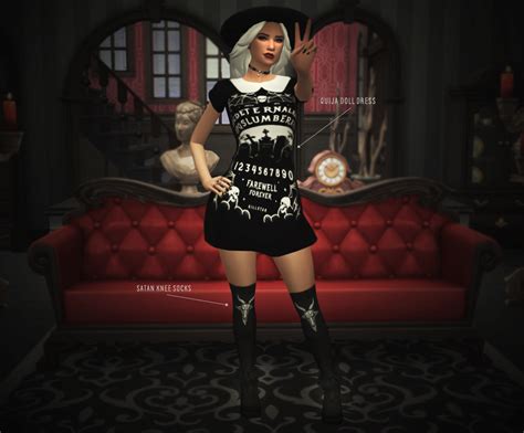 My Sims 4 Blog Modern Goth Clothing For Females By Slythersim