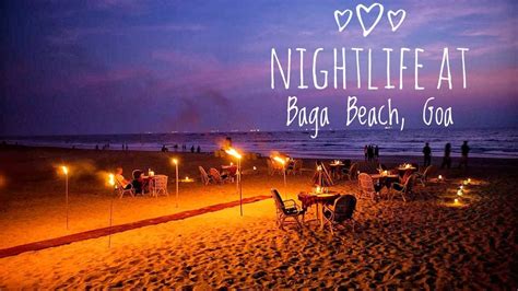 Nightlife At Baga Beach Goa Youtube