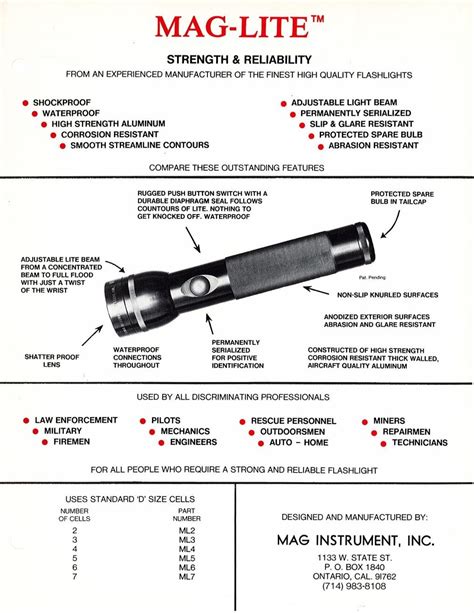 Maglite More Than A Cop Light Advertisements