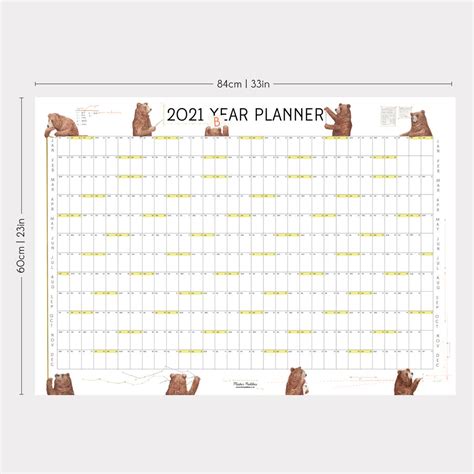 2021 Bear Year Planner By Mister Peebles