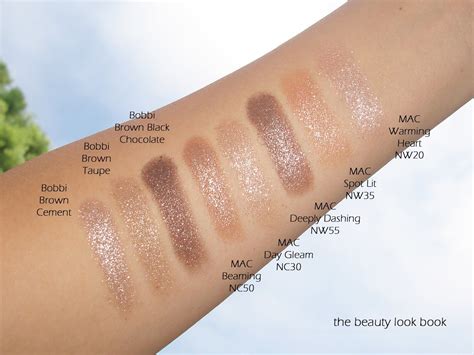 The Beauty Look Book Neutral Glimmer For Eyes Bobbi Brown Sparkle Eye Shadows And Mac Pressed