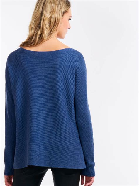 Repeat Cashmere Cotton Blend Rib Knit Sweater Sweaters Women Свитер