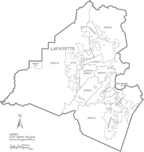 Map Of Lafayette City Political Geography And Road Map Whatsanswer