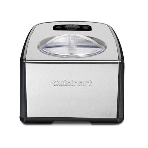 Cuisinart Qt Black And Silver Ice Cream Maker With Touchpad Controls Ice The Home Depot