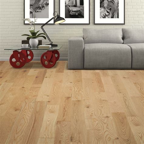 Wire Brushed Red Oak Natural Vintage Hardwood Flooring And