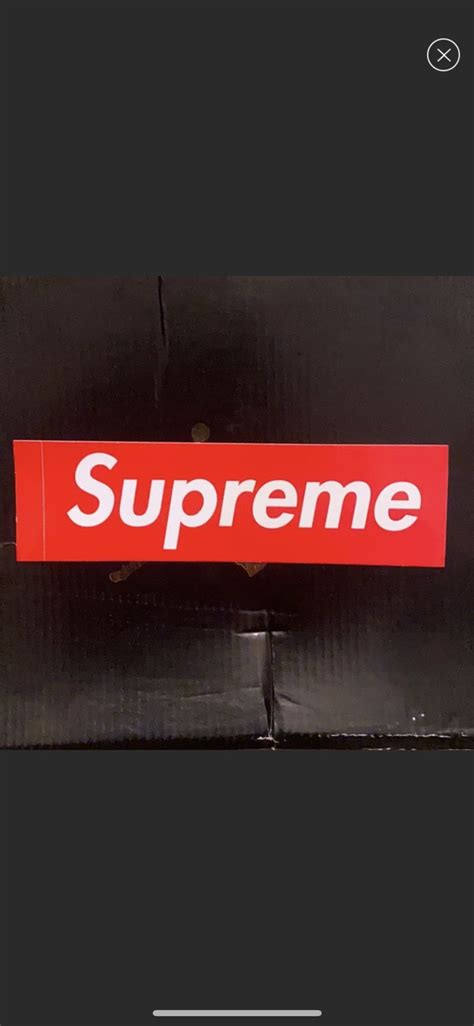 Supreme Box Logo Sticker At Grailed Designer And Streetwear