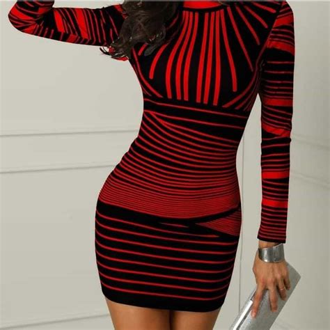 Striped Bodycon Dress Sebastian7