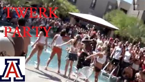 twerk pool party university of arizona youtube