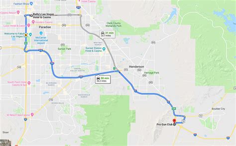 Boulder Strip Las Vegas Map Map