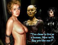 Post Alice Krige Borg Borg Queen Fakes Jeri Ryan Seven Of Nine Star Trek Star Trek Voyager