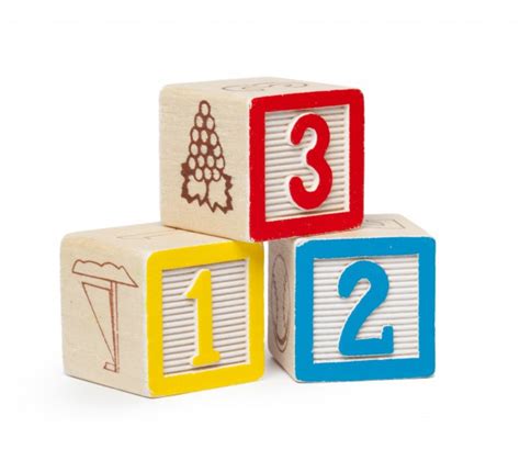 Wooden Alphabet Blocks Isolated Premium Photo
