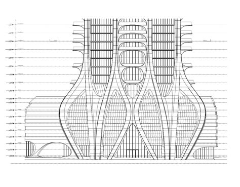 Galería De Zaha Hadid Presenta Planimetría Estructural Del Proyecto