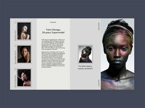 Fashion Models Biography Page | Book design layout, Biography ...