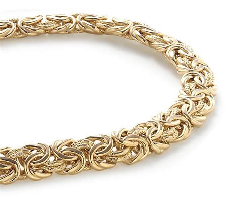 Byzantine Necklace In 18k Italian Yellow Gold Black Hills Gold