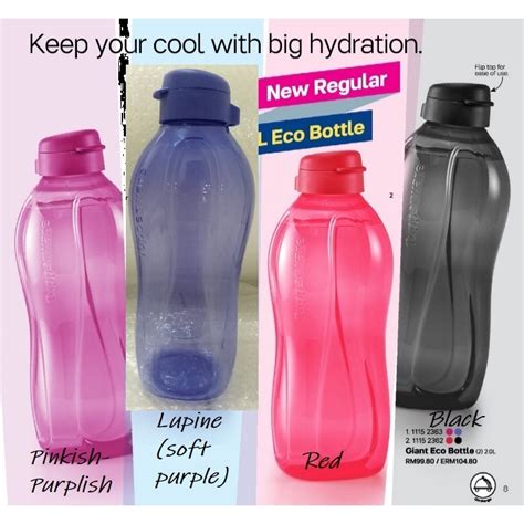 #tupperwarebrands #2litersbottle #freeshippingshopee #codviashopee 100% original tupperware maximum 2 pieces per pouch free shipping every 500 pesos purchase just choose xpost shipping for cold and. Tupperware 2 Liter Giant Eco Bottle 2L (No Handle) BPA ...