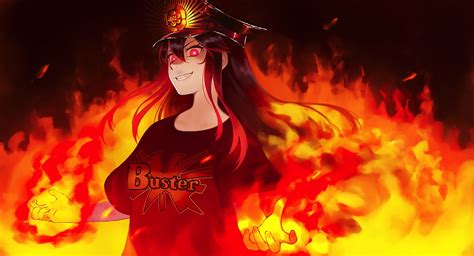Anime Fire Girl Wallpapers Top Free Anime Fire Girl Backgrounds